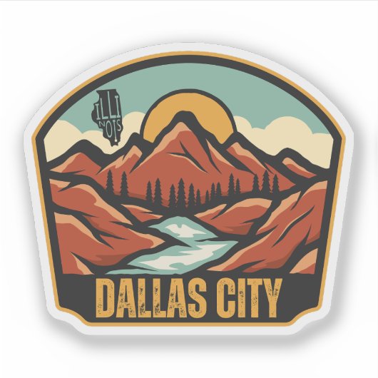 Sticker Dallas City, Illinois (Devant)