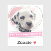 Sticker Dalmatian Heart Nose (Feuille)