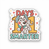 Sticker Dalmatien 101 Jours Plus Intelligent (Recto)