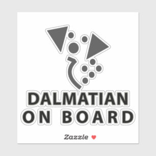 Sticker Dalmatien à bord