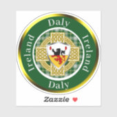 Sticker Daly Shield & Celtic Cross Personnalisé (Feuille)