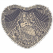 Sticker Dame avec guitare (Devant)