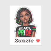 Sticker Dame de Black Pride (Feuille)