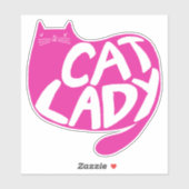 Sticker Dame du chat (Feuille)