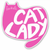 Sticker Dame du chat (Devant)