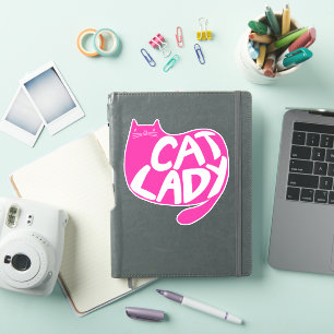 Sticker Dame du chat