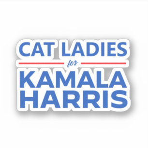 Sticker Dames de chat pour Kamala Harris