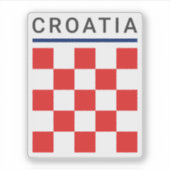 Sticker Damier croate (Devant)
