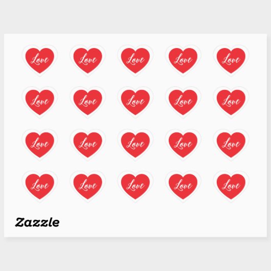 Sticker d'amour (Feuille)