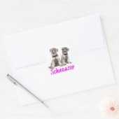 Sticker d'amour de chien chiot Schnauzer miniature (Enveloppe)