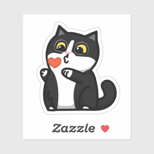 Sticker d'amour de Manchy (Feuille)