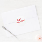 Sticker d'amour pour enveloppe Sceau rouge et blan (Enveloppe)