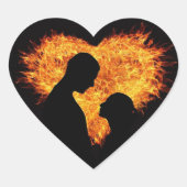 Sticker d'amour romantique (Devant)