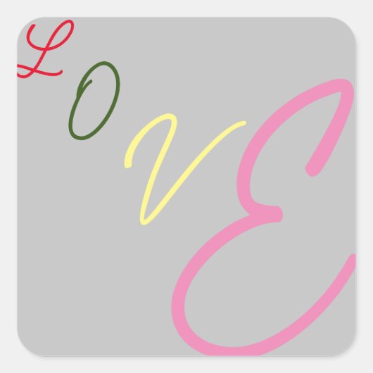 Sticker d'amour typographique (Devant)