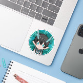 Sticker Dan Heng IL (Ordinateur portable avec iPhone)
