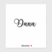 Sticker Dana Name - Calligraphie manuscrite (Feuille)