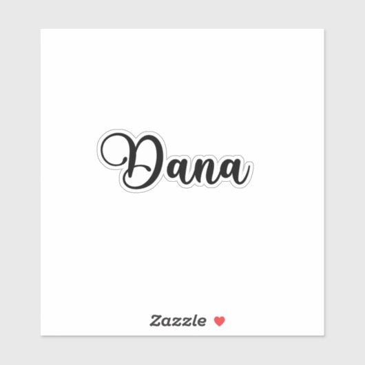 Sticker Dana Name - Calligraphie manuscrite (Feuille)