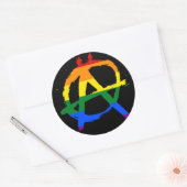 Sticker d'anarchie arc-en-ciel (Enveloppe)