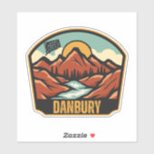 Sticker Danbury, Connecticut (Feuille)