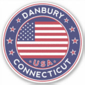 Sticker Danbury Connecticut, Danbury (Devant)