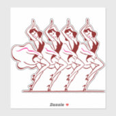 Sticker Dancing Girls Thunder_Cove (Feuille)