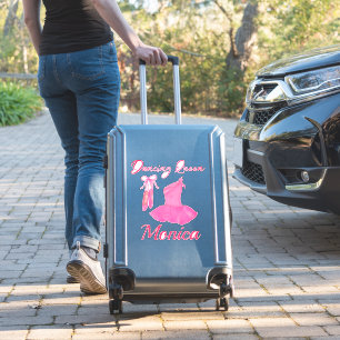 Sticker Dancing Queen Citation rose mignonne Ballerina Rob