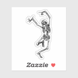 Sticker Dancing Skeleton