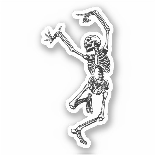 Sticker Dancing Skeleton (Devant)
