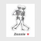 Sticker Dancing Skeleton Couple (Feuille)