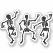 Sticker Dancing Skeletons design (Devant)