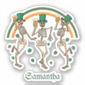 Sticker Dancing Skeletons St Patrick (Recto)
