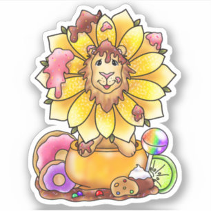 Sticker Dande’lion Sugary Sweet Lion Flower  