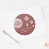 Sticker Dandelion de mariée et de chambre (Enveloppe)