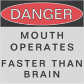 STICKER DANGER (Devant)