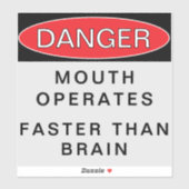 STICKER DANGER (Feuille)