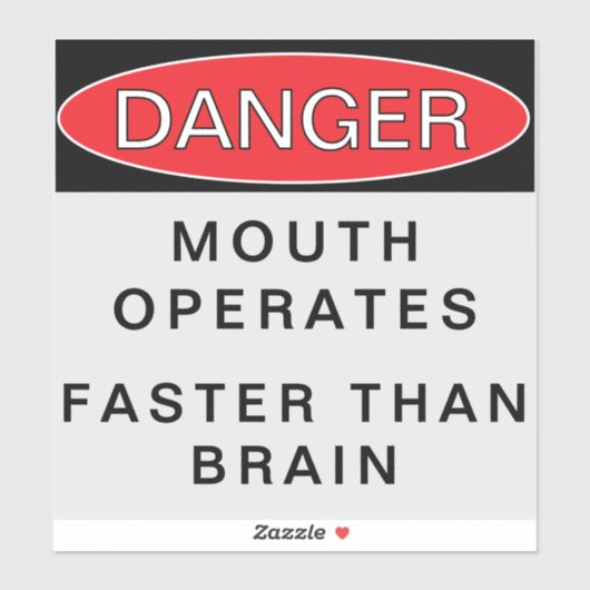 STICKER DANGER (Feuille)