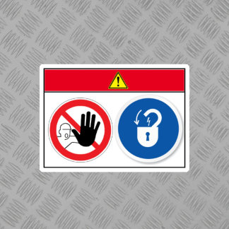 Sticker Danger/équipement démarre automatiquement Étiquett