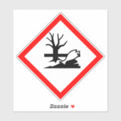 Sticker Dangereux Pour L'Environnement (Feuille)