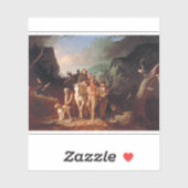 Sticker Daniel Boone escorte les colons (Feuille)