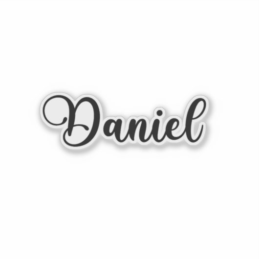 Sticker Daniel Name - Calligraphie manuscrite (Devant)