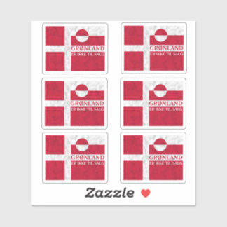 Sticker Danish and Greenland Flag Pack