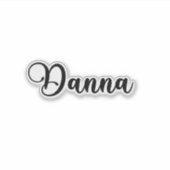 Sticker Danna Nom - Calligraphie manuscrite (Devant)