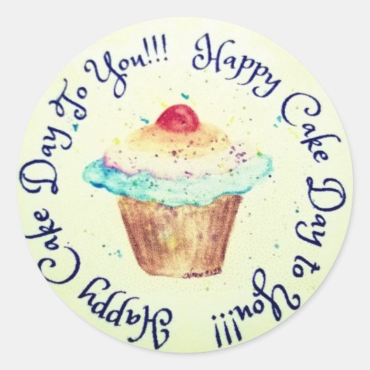 Sticker d'anniversaire (Devant)