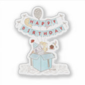 Sticker d'anniversaire béni (Devant)
