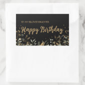 Sticker d'anniversaire Black Gold (Sac)