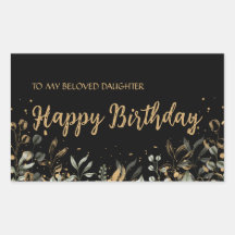 Sticker d'anniversaire Black Gold