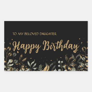Sticker d'anniversaire Black Gold