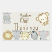 Sticker d'anniversaire Boho Safari (Devant)