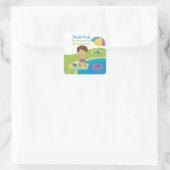 Sticker d'anniversaire de la fête du petit garçon (Sac)