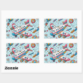 Sticker d'anniversaire de l'avion (Feuille)